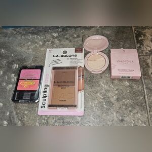 Wander Beauty Highlighter, Bronzer Cream + Powder & Blush Duo BNIB